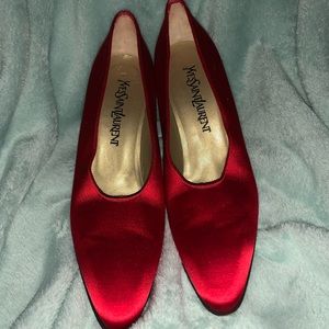 YvesSaintLaurent red heels size 7